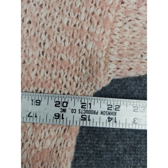 Madewell Sweater Womens Large Pink Chunky Knit Alpaca Wool Blend Crew Neck - Picture 9 of 12